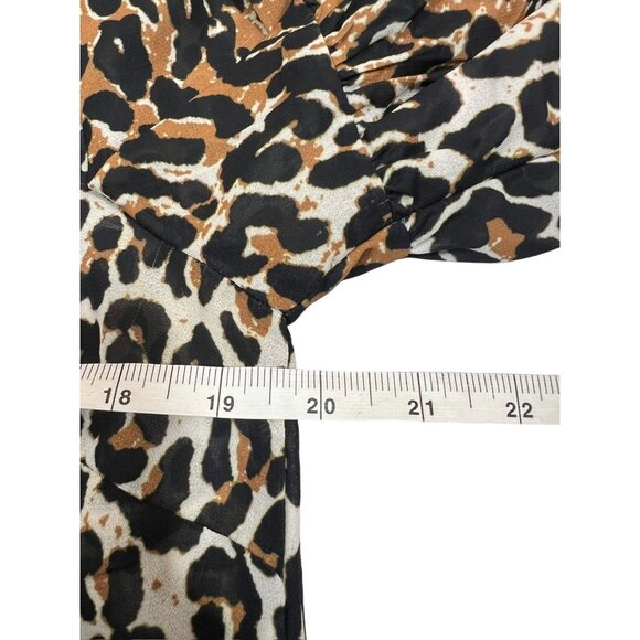 Jealous Tomato Women's Floral Animal Print Blouse - Picture 4 of 7